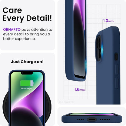 Silikon Case für iPhone 14 Plus 6,7 Zoll 2022 - Ultra Dünn Flüssig Silikon Hülle