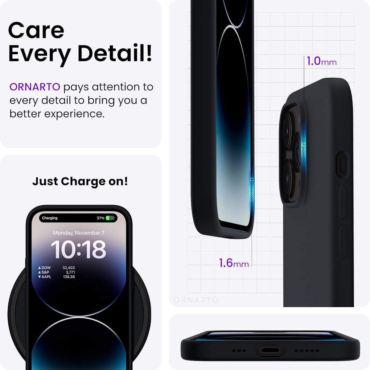 iPhone 14 Pro Hülle 6,1 Zoll Silikon Case Ultra Dünn Flüssig Schutz