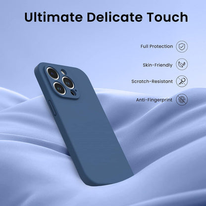 iPhone 14 Pro Hülle 6,1 Zoll 2x Screen Schutzfolien Silikon Case Blau