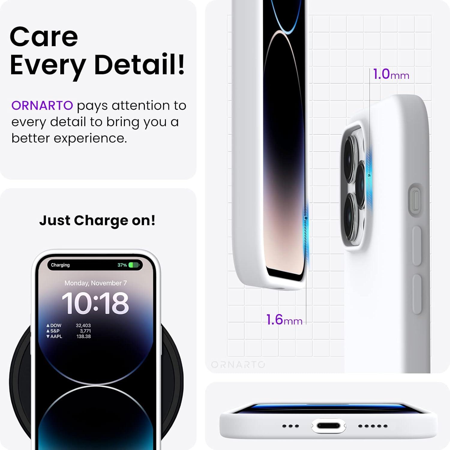 iPhone 14 Pro Hülle 6,1 Zoll Silikon Case Ultra Dünn Flüssig
