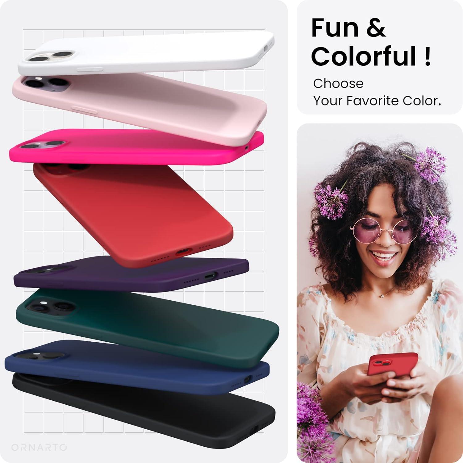 iPhone 14 Plus Hülle 6,7 Zoll 2022 Silikon Case Rot Schutz Voll Ultra Dünn