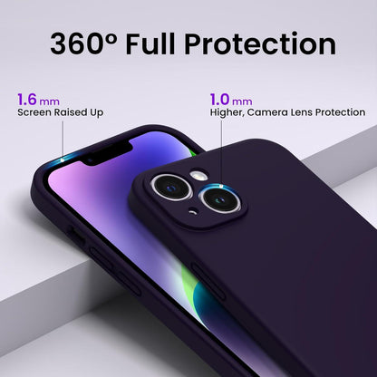 ORNARTO iPhone 14 Plus Hülle 6,7 Zoll 2022 Stoßfest Silikon Gel Rundumschutz