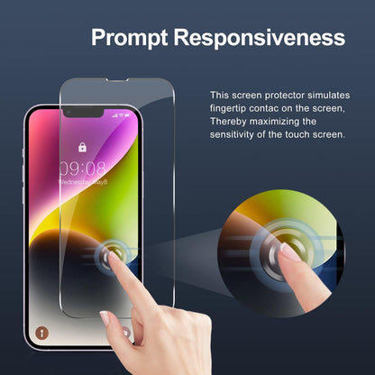 Gehärtete Glas Schutzfolie für iPhone 14 Plus & 13 Pro Max 6,7 Zoll [3