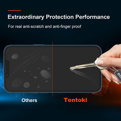 Panzerfolie Displayschutz iPhone 13 14 Pro Glas 9H Härte [3er