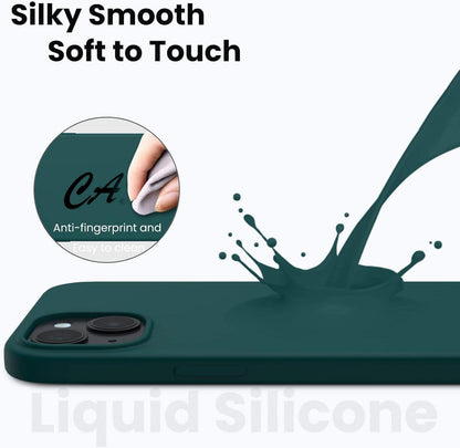 ACRONIX iPhone 14 Plus Hülle mit Panzerglas Schutzfolie Olivgrün