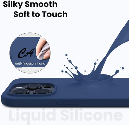 Schutzhülle iPhone 14 Pro Silikon Stoßfest Ultra Dünn Blau