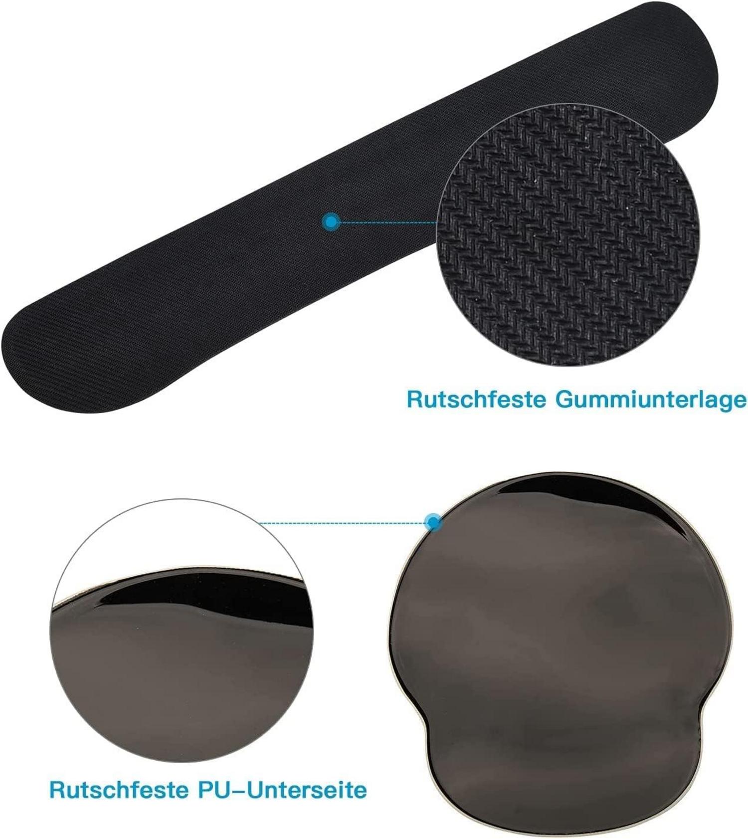 Ergonomisches Mauspad mit Gelkissen Handballenauflage & Tastaturstütze