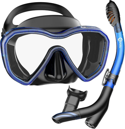 Schnorchelset Neu Verbesserte Panorama Tauchmaske Anti-Fog Anti-Leck