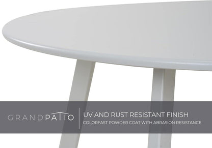 Kaffeetisch Beistelltisch Outdoor Balkon Weiß 75kg