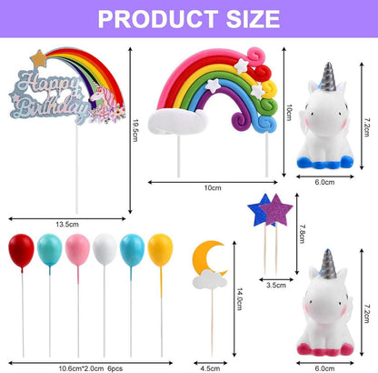 Einhorn Tortendeko Geburtstag Kuchendeko Happy Birthday