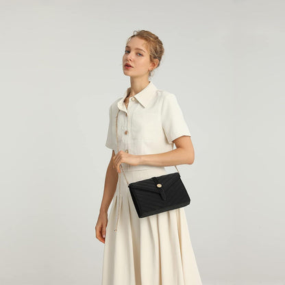 Miss Lulu Damen Abendtasche Clutch Bag Kettentasche Elegant