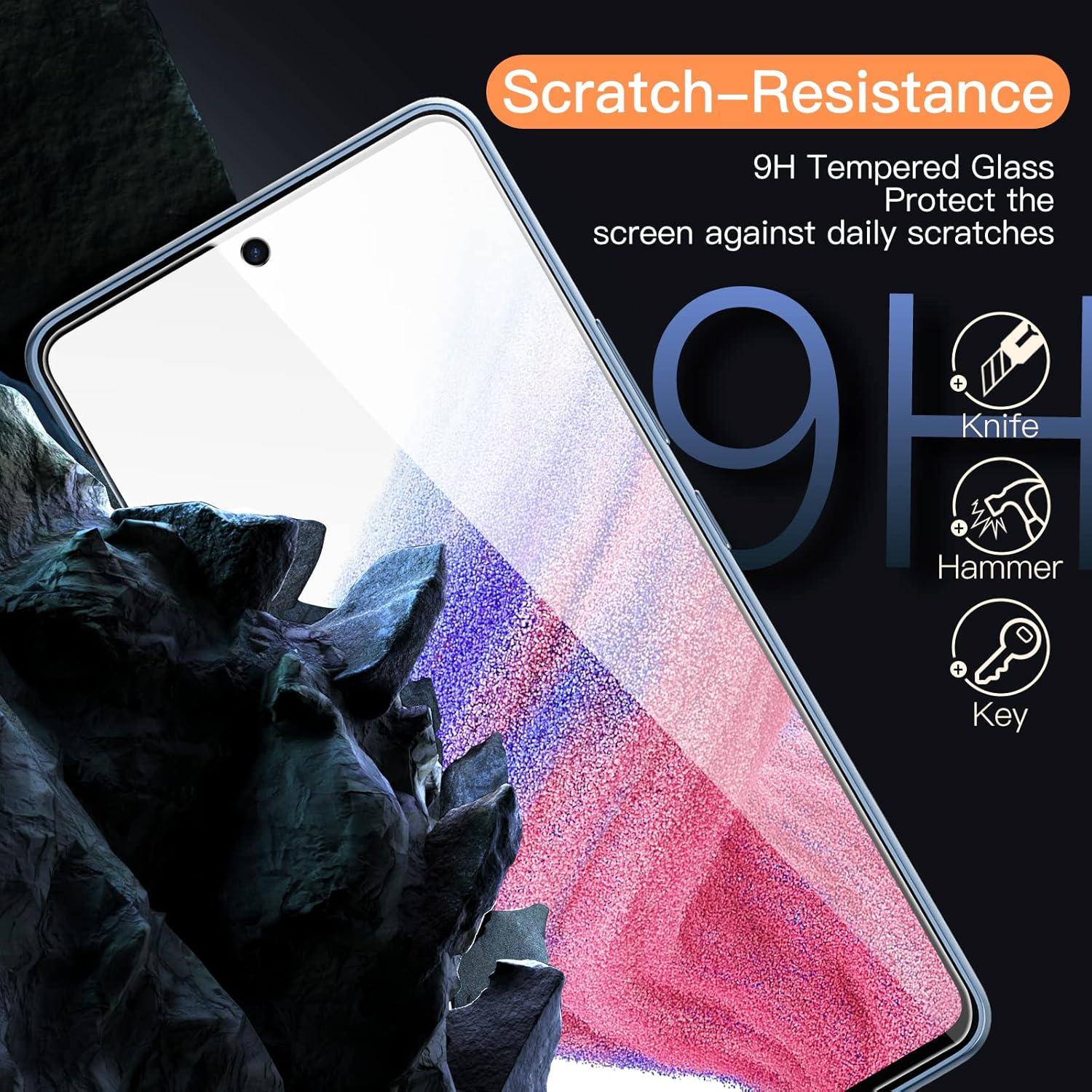 JETech Galaxy A53 5G/A52/5G/A52s 5G Schutzfolie 9H Glas 3 Stück