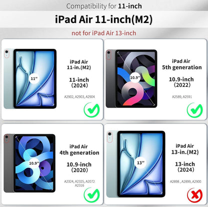iPad Air M2 11 Zoll Hülle mit Stifthalter Blau