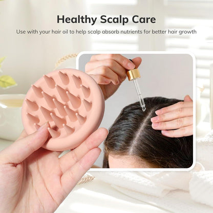 Silikon Kopfhaut Massagebürste Shampoo Bürste Haarwachstum Reduziert Schuppen