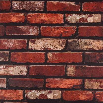 Selbstklebende Tapete Backstein Rustikal Kontakt Tapete 44.5x500cm