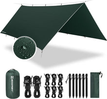 Camping Zeltplane Tarp Wasserdicht PU3000mm Hängematte Ösen