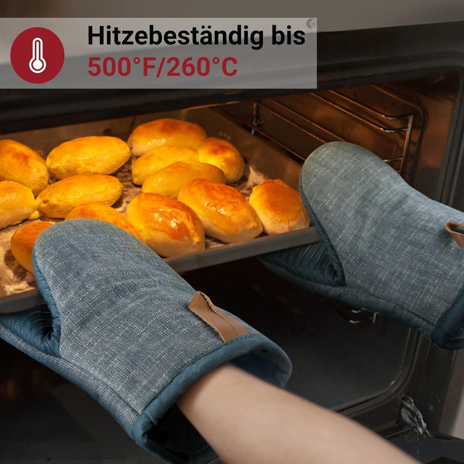 Ofenhandschuhe Set Hitzebeständige Topflappen