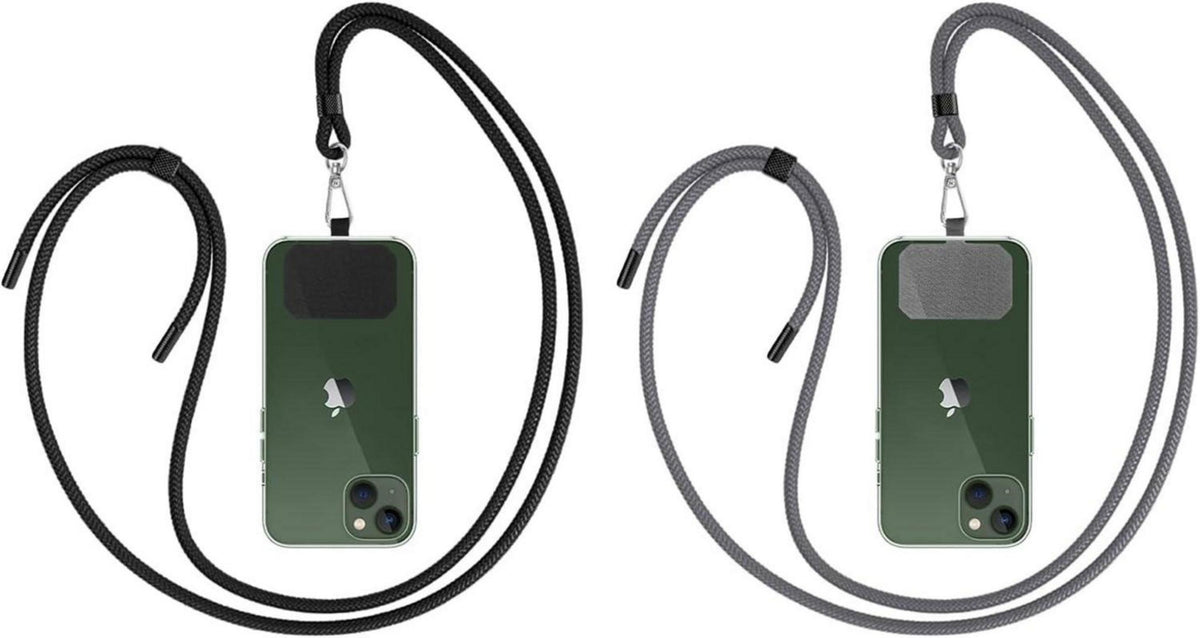 Handykette Universal Smartphone Umhängen Schlüsselband Schwarz