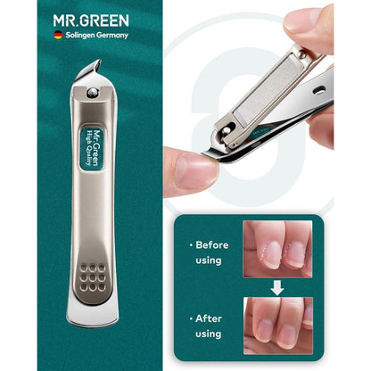 Maniküre Set 8 in 1 Edelstahl Nagelset mit Ledertasche