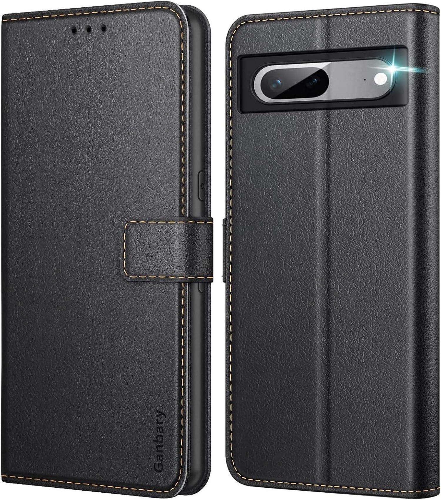 Google Pixel 7 Handyhülle aus Premium Leder mit Kartenschlitzen und