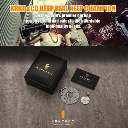Kompass Kette Herren Silber 55,9cm Windrose Anhänger