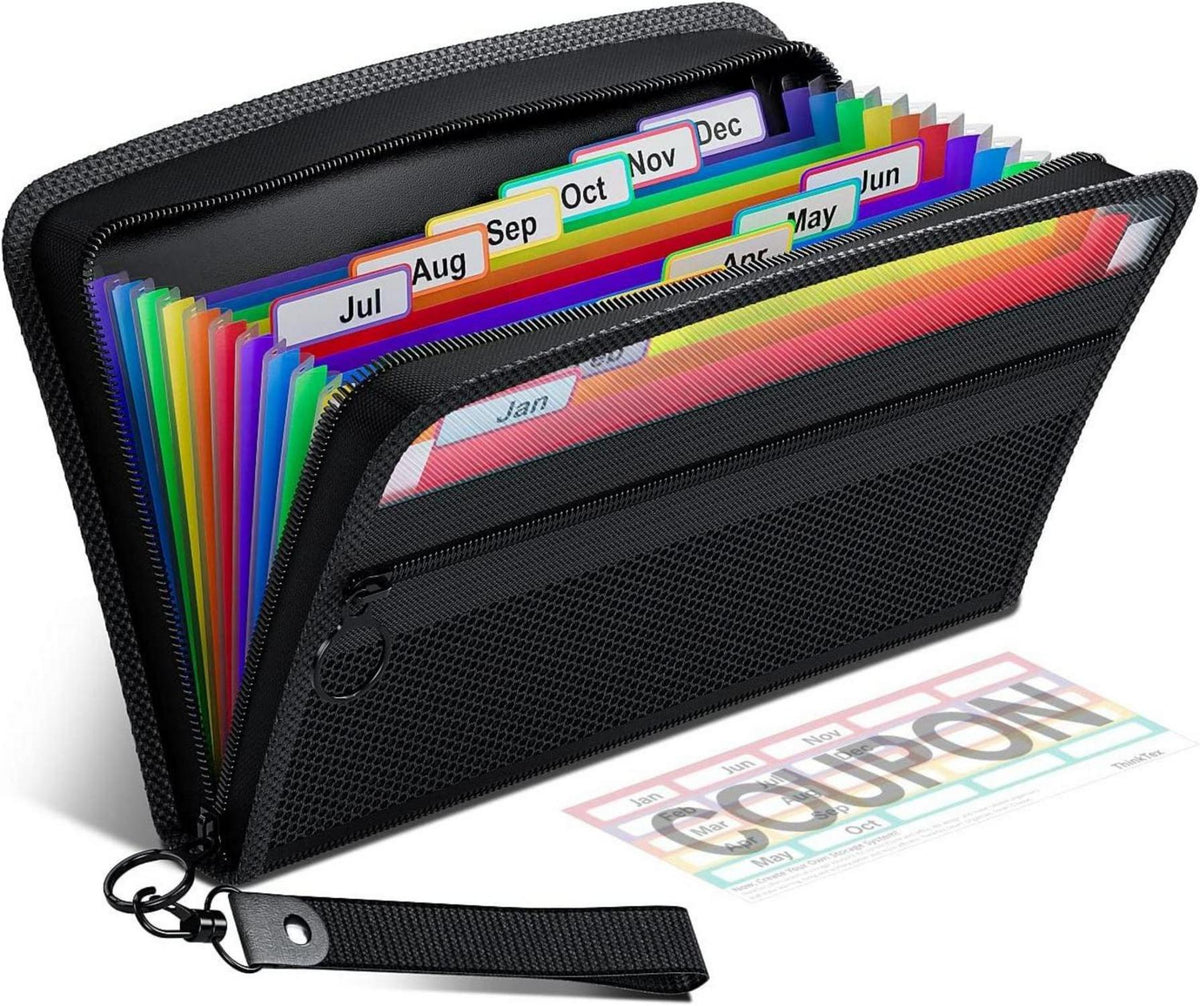 Quittung Coupon Organizer 12 Taschen Akkordeon-Datei Veranstalter