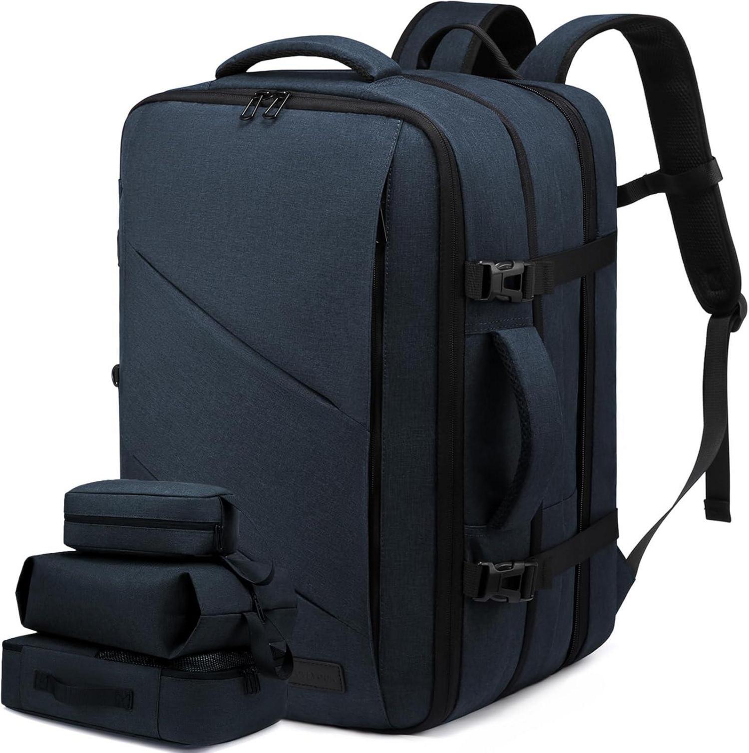 Großer erweiterbarer Handgepäck-Rucksack für Reisen, Business und