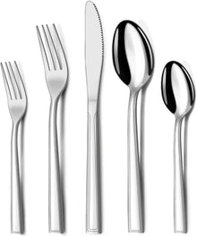 60-teiliges Besteck Set für 12 Personen Edelstahl Klassisches Design