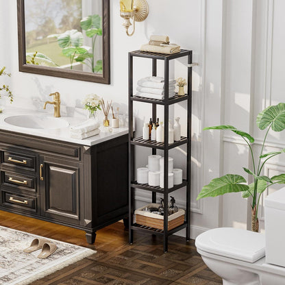 Bambus Badezimmer Regal 5 Ebenen Organizer multifunktional