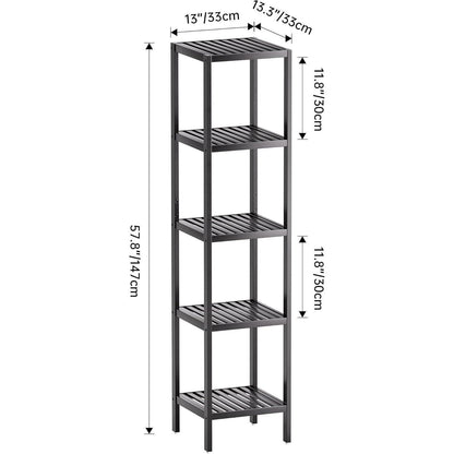 Bambus Badezimmer Regal 5 Ebenen Organizer multifunktional