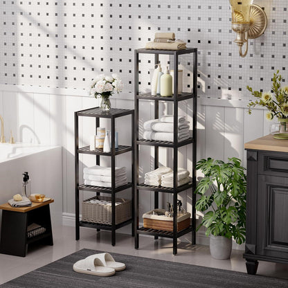 Bambus Badezimmer Regal 5 Ebenen Organizer multifunktional