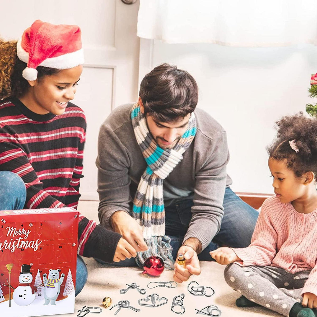 Adventskalender 2026 Kinder – Metallpuzzle Spielzeug für Weihnachten