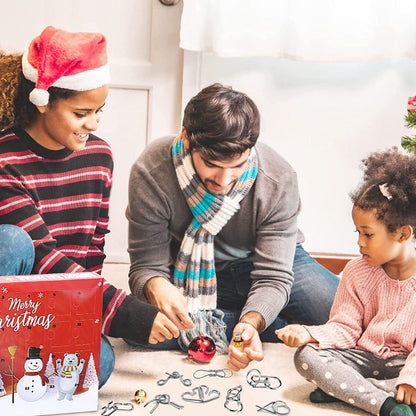 Adventskalender 2026 Kinder – Metallpuzzle Spielzeug für Weihnachten