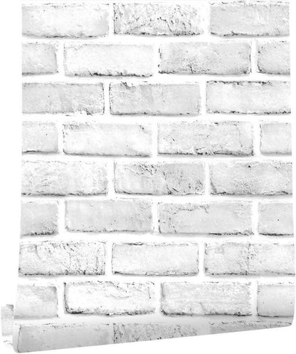 Selbstklebende Ziegel Tapete Vintage Backstein Stein 45X1000cm