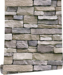 Selbstklebende Ziegel Tapete Vintage Backstein Stein 45X1000cm