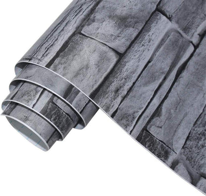 Selbstklebende Ziegel Tapete Vintage Backstein 45x1000cm Stein Wandtür