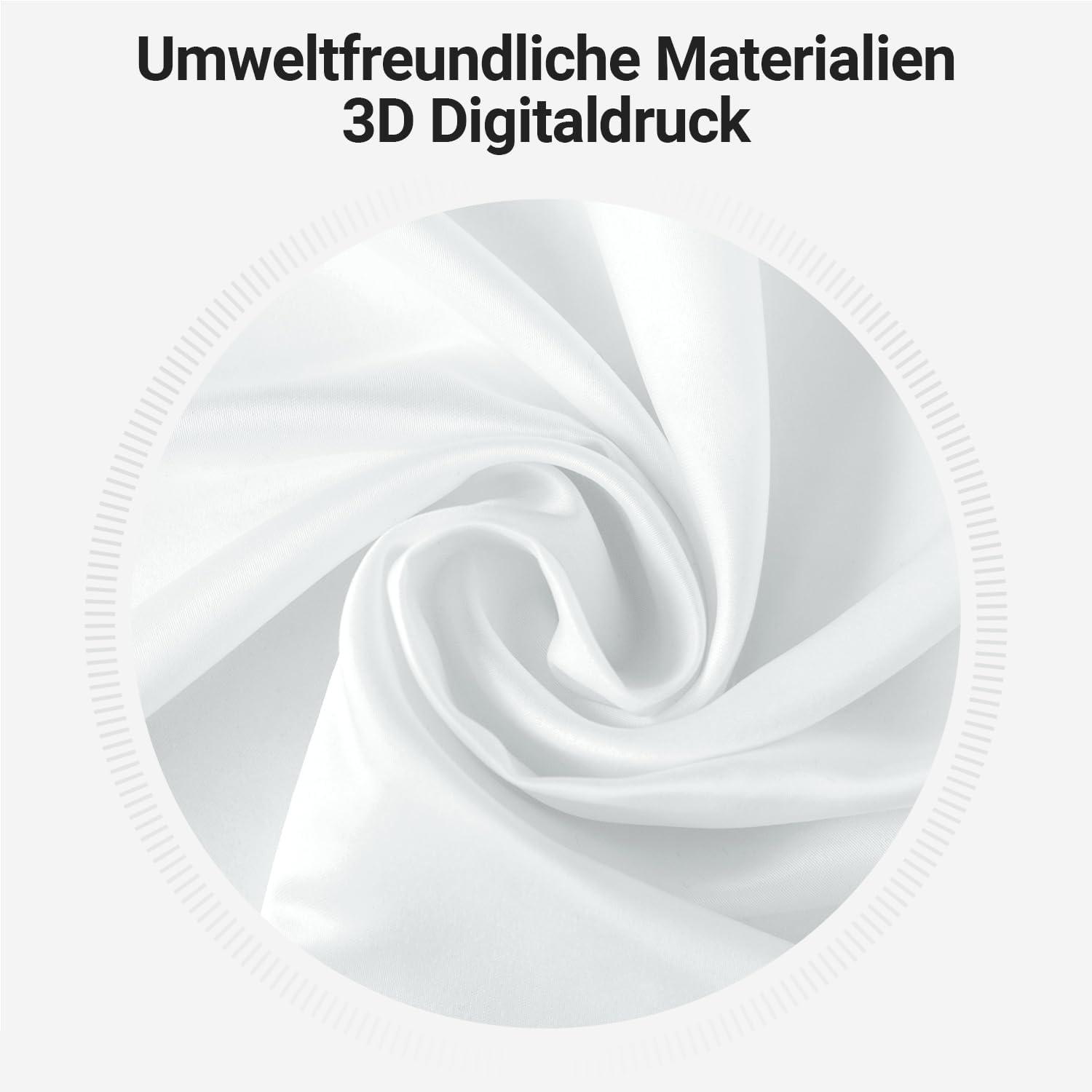Duschvorhang Blumen Blätter Antischimmel Wasserdicht 240x200cm