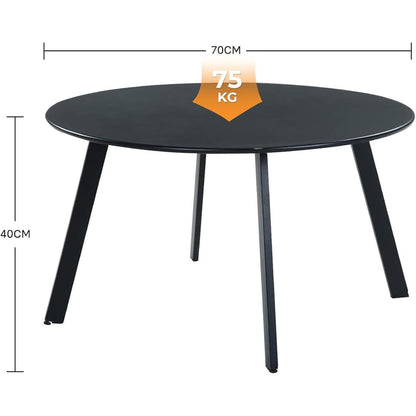 Runder Kaffeetisch Metall Outdoor Balkontisch, Einfache