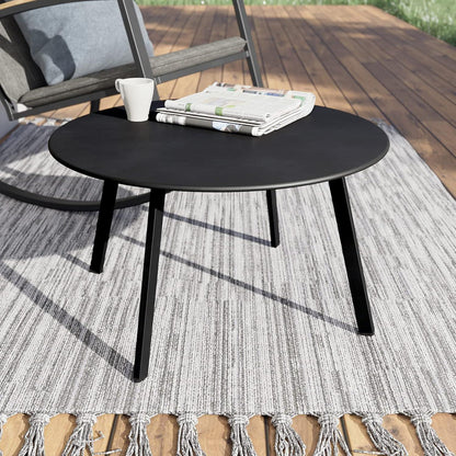 Runder Kaffeetisch Metall Outdoor Balkontisch, Einfache