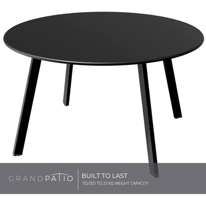 Runder Kaffeetisch Metall Outdoor Balkontisch, Einfache