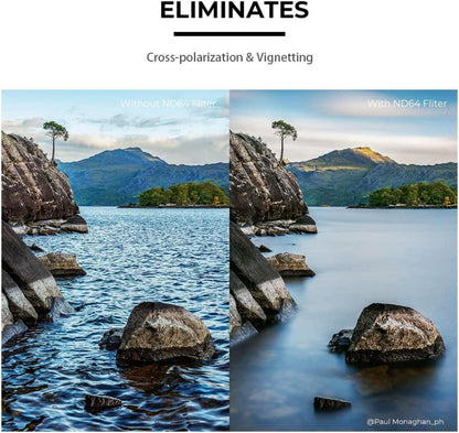 57MM ND64 Graufilter Nano-X Serie - 6 Blendenstufen
