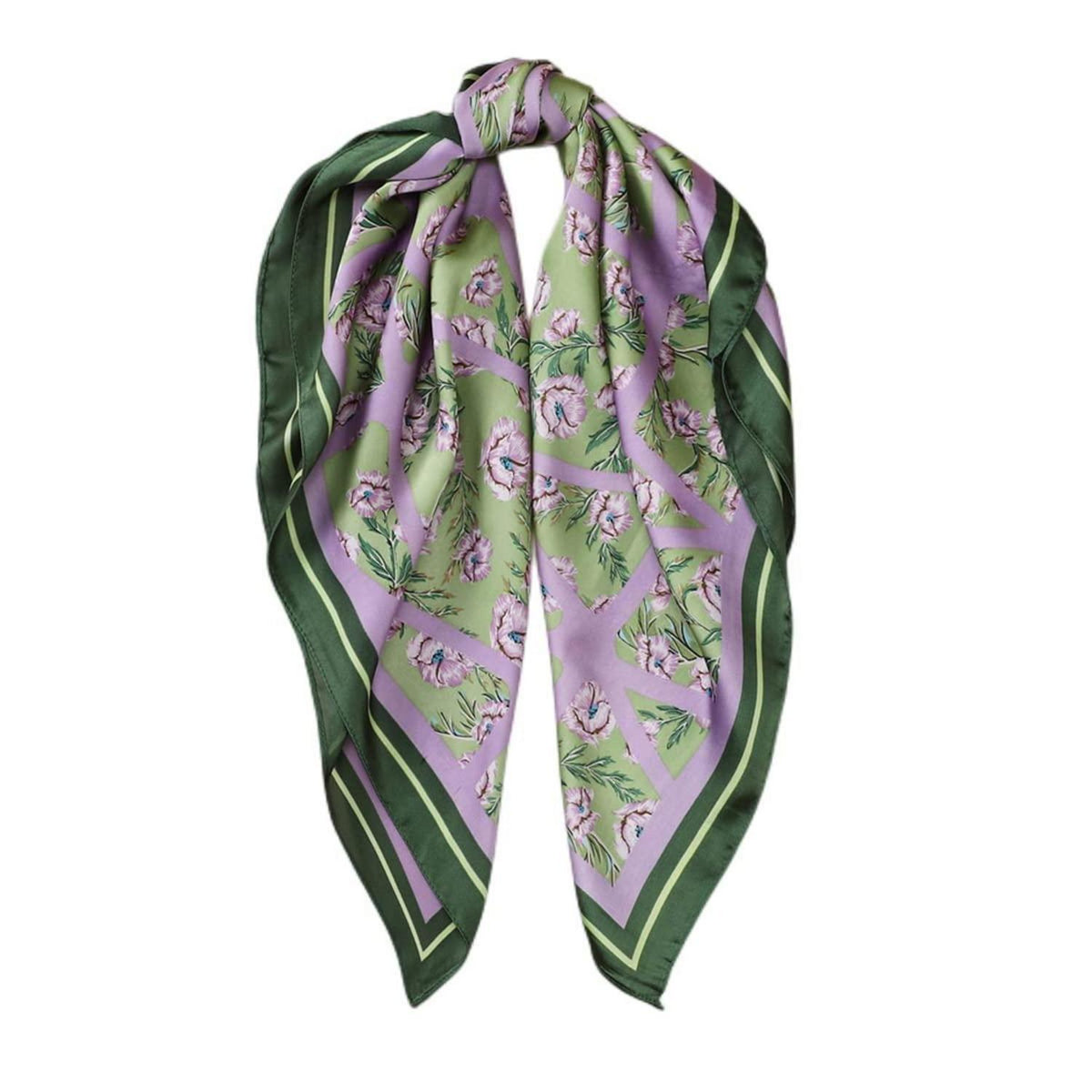 Seidentuch Damen 70x70cm leicht elegant Kopftuch Geschenk