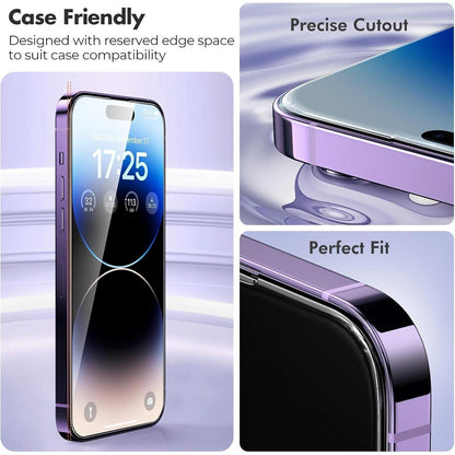 Panzer Schutz Glas iPhone 14 Pro 9H Härte 2.5D