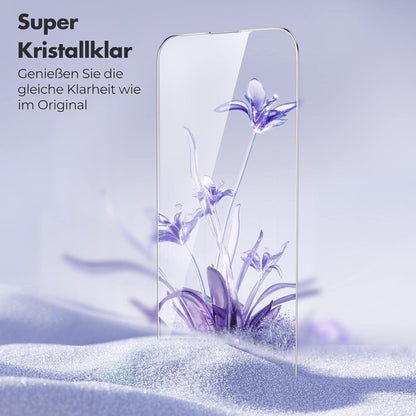 Panzer Schutz Glas für iPhone 14 Pro Displayschutzfolie 3 Stück Härte 9H