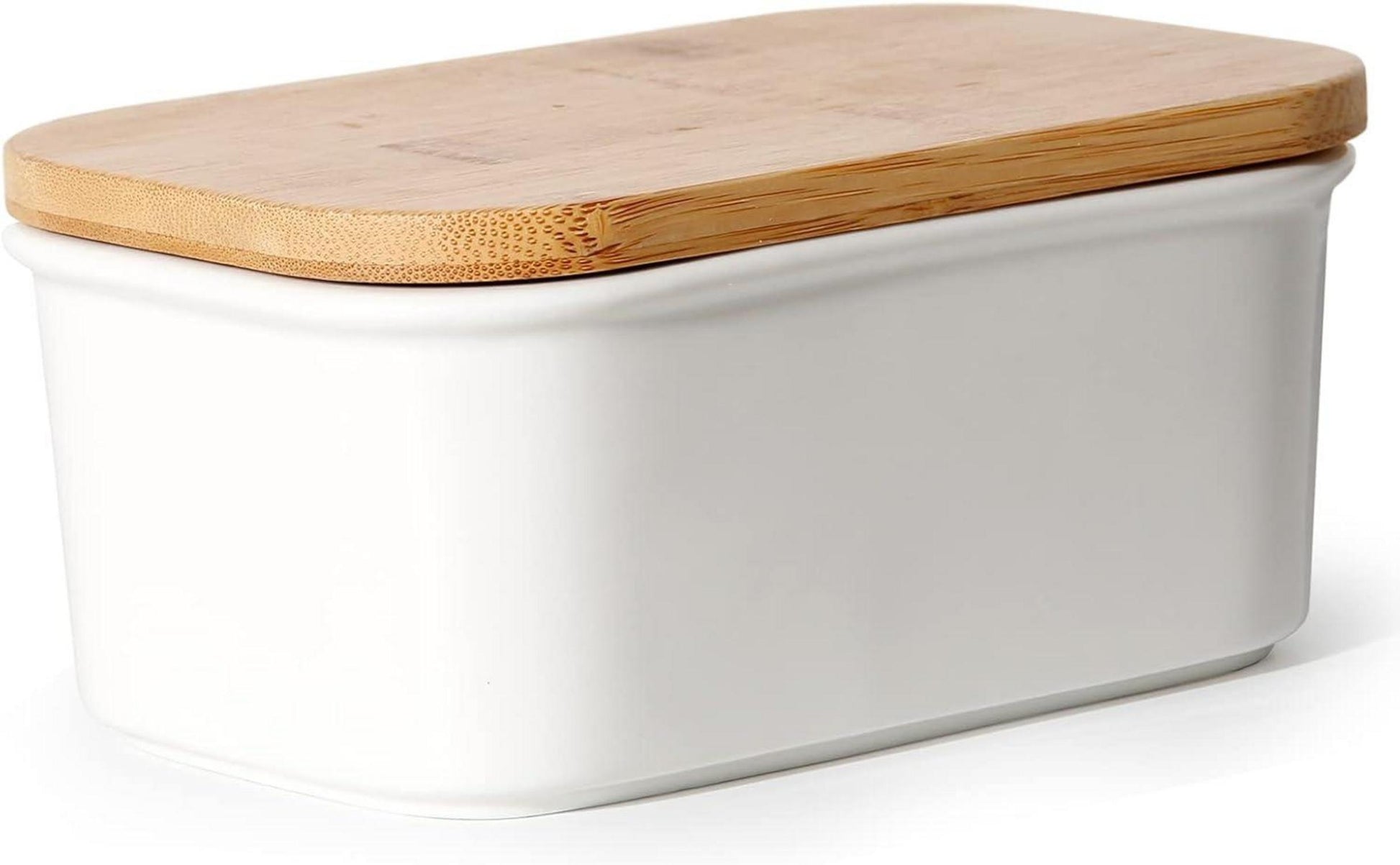 Butterdose Keramik mit Holzdeckel 250g Aufbewahrung Vintage