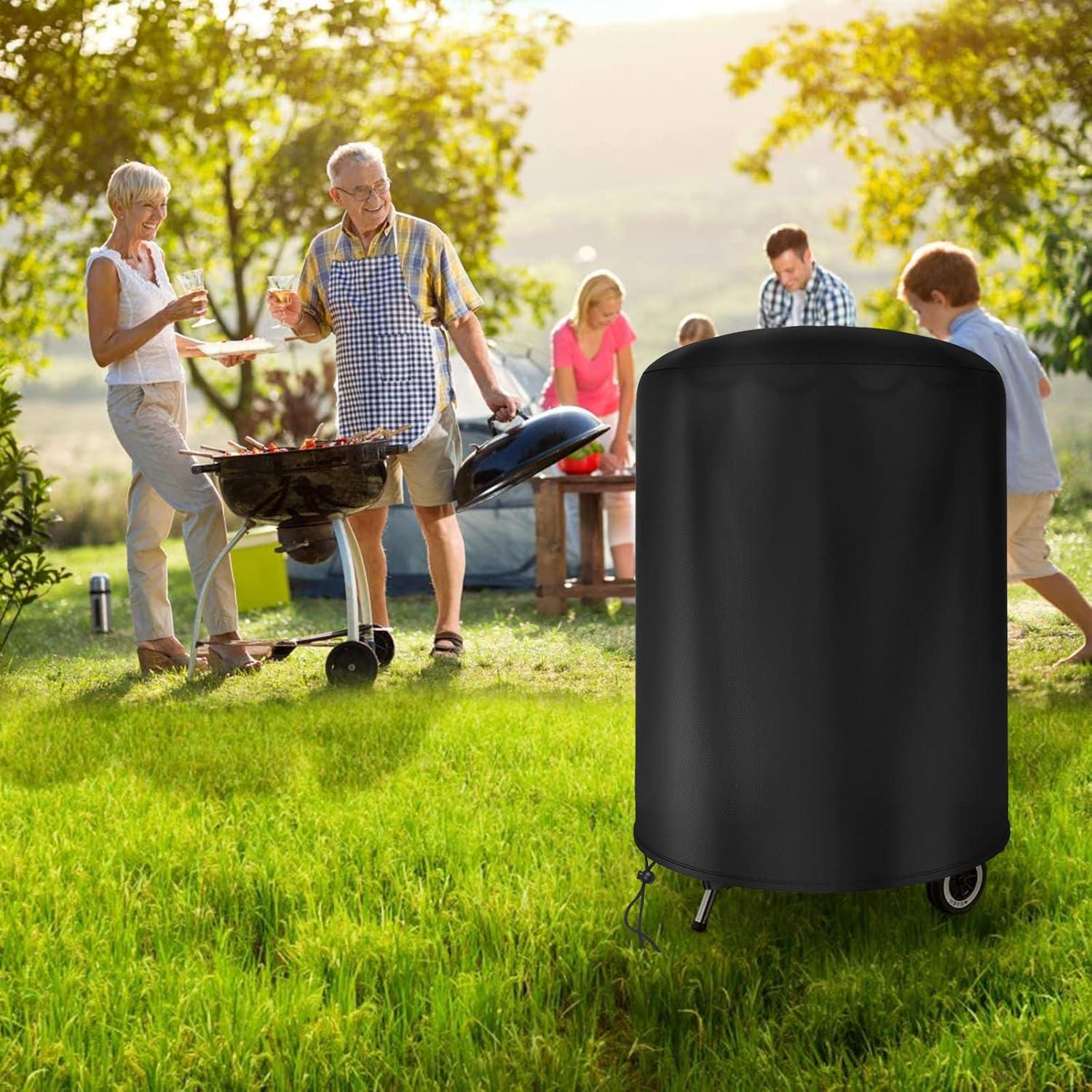Raweao Grillabdeckung 500D Oxford für Weber Kugelgrill 47cm wasserdicht