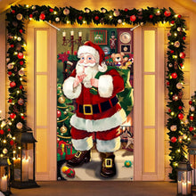 Weihnachtsmann Türabdeckung Dekoration Hängend Banner für Haustür