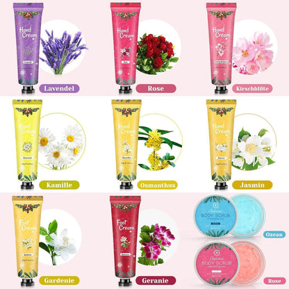 Handcreme Geschenkset 10 Pack Mini Cremes Fußcreme Geschenk