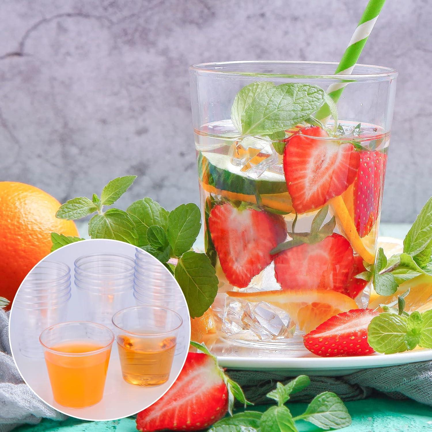 100x Plastik Schnapsgläser 3cl Shotgläser PS Material Wiederverwendbar