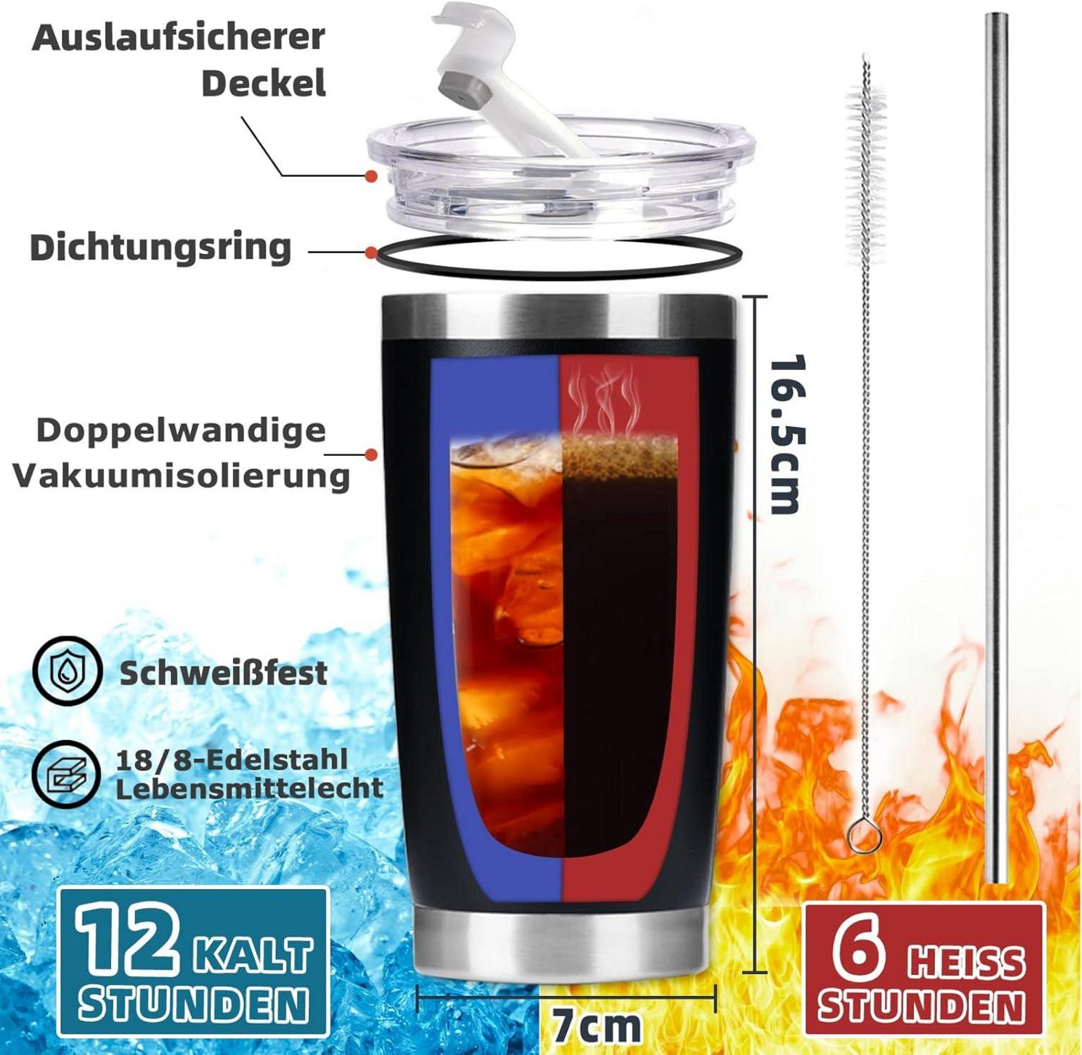 Valentinsgeschenk Thermobecher für Ihn Lustiges Geschenk 600ml